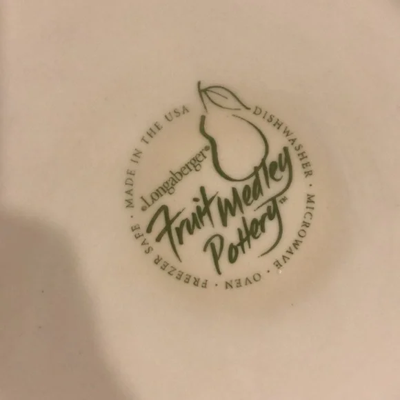 Longaberger Fruit Medley Pottery Pitcher Never Used Retired - Picture 8 of 16